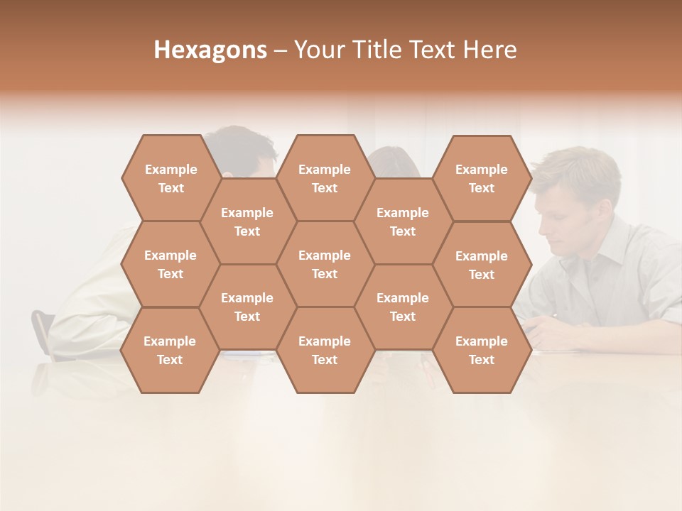 Coffeecup Eyeglasses Male PowerPoint Template