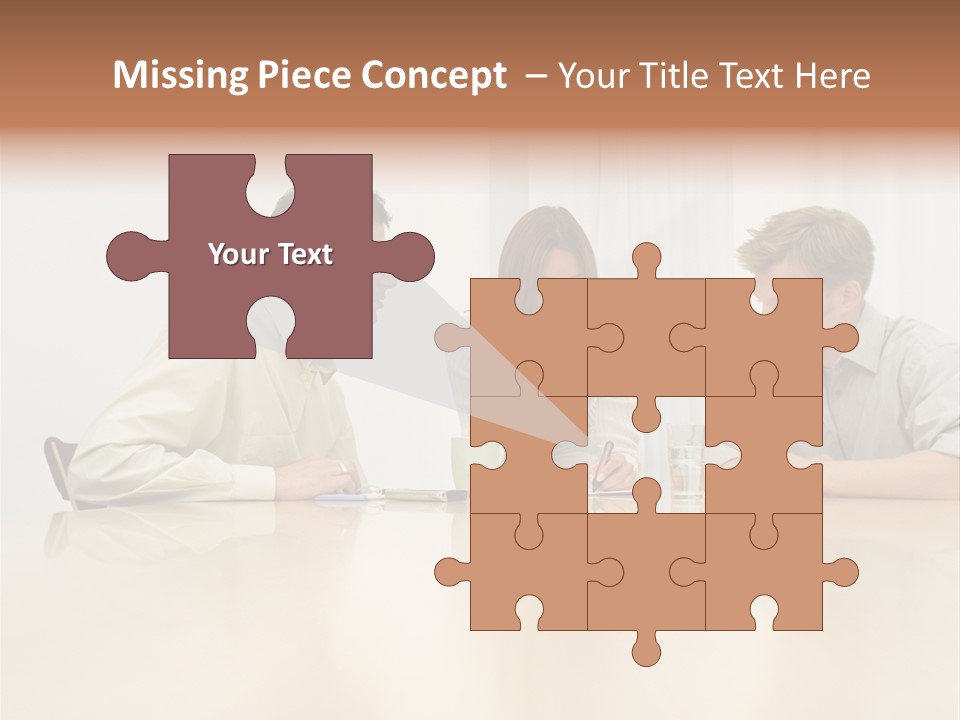 Coffeecup Eyeglasses Male PowerPoint Template