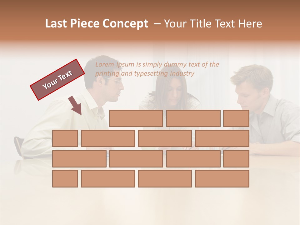 Coffeecup Eyeglasses Male PowerPoint Template