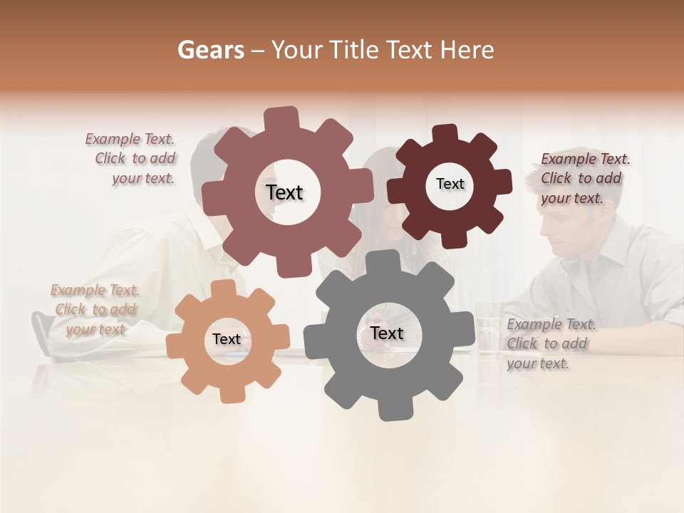 Coffeecup Eyeglasses Male PowerPoint Template