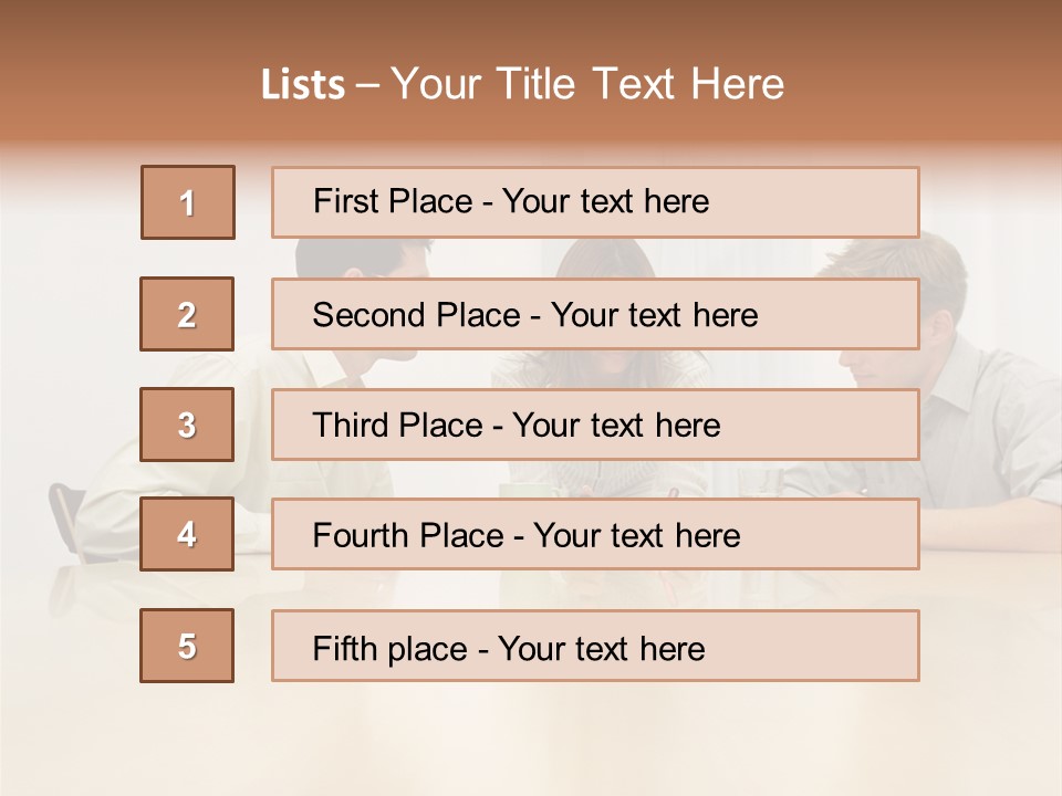 Coffeecup Eyeglasses Male PowerPoint Template