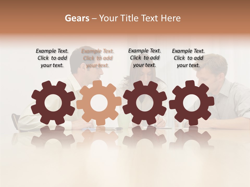 Coffeecup Eyeglasses Male PowerPoint Template