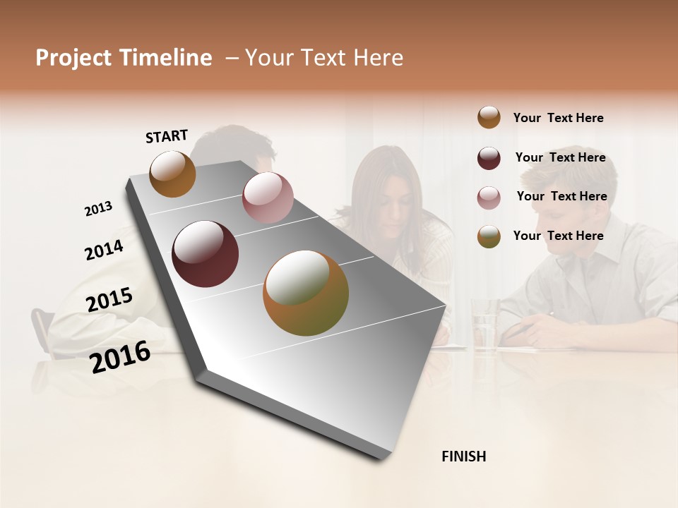 Coffeecup Eyeglasses Male PowerPoint Template