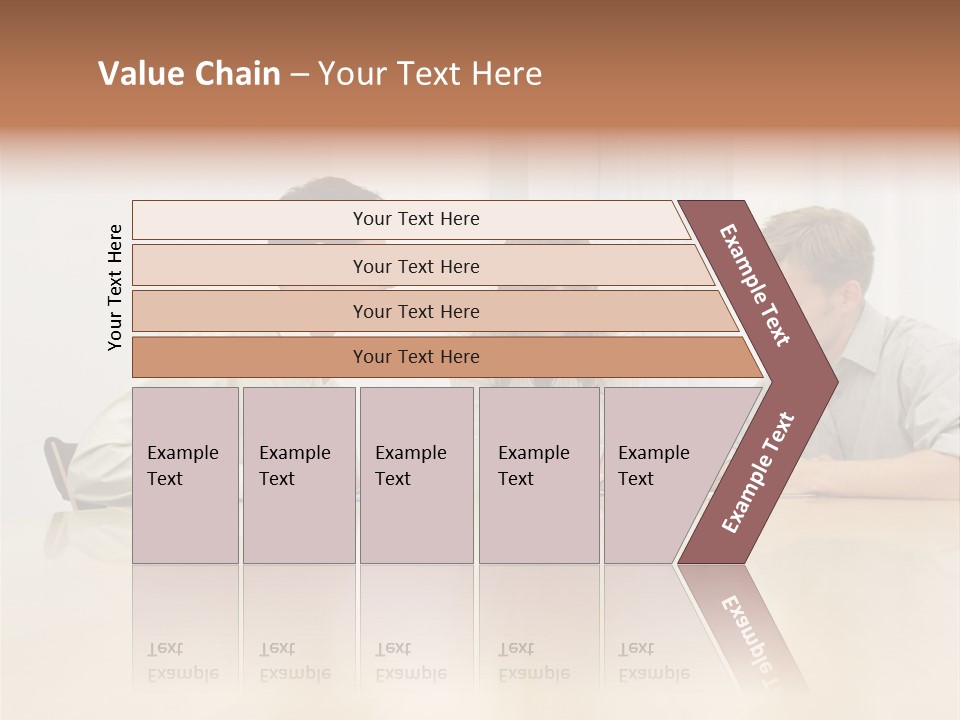Coffeecup Eyeglasses Male PowerPoint Template