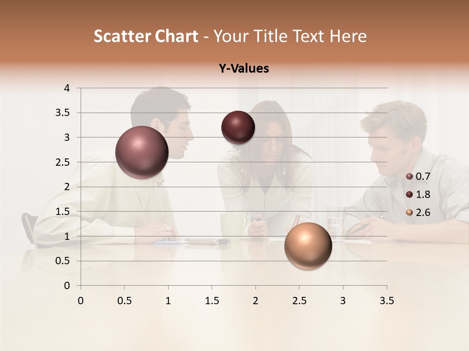 Coffeecup Eyeglasses Male PowerPoint Template