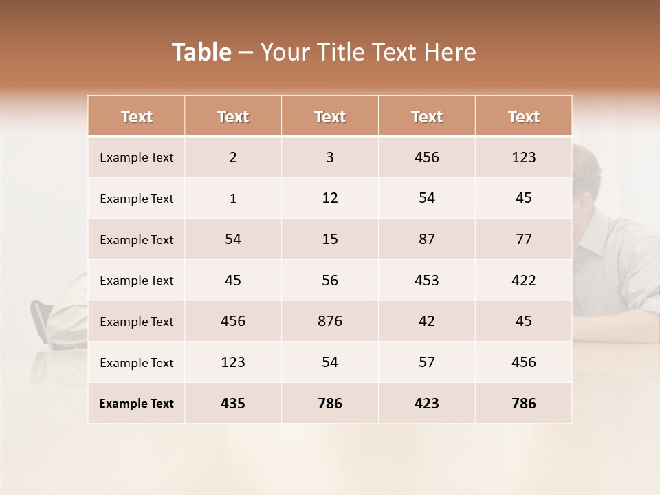 Coffeecup Eyeglasses Male PowerPoint Template