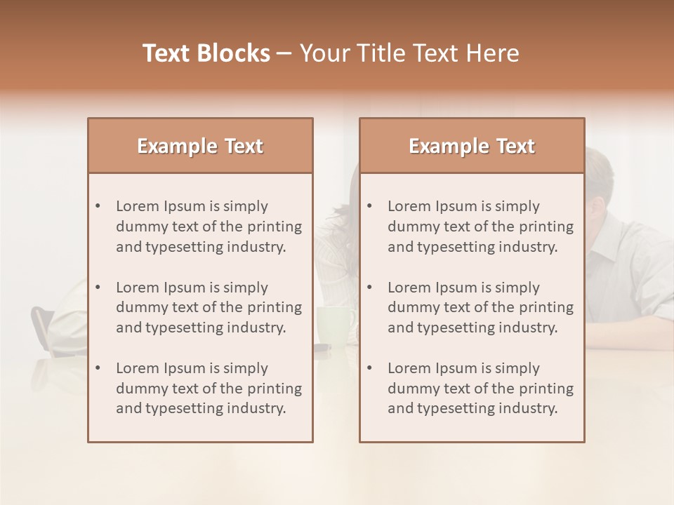 Coffeecup Eyeglasses Male PowerPoint Template