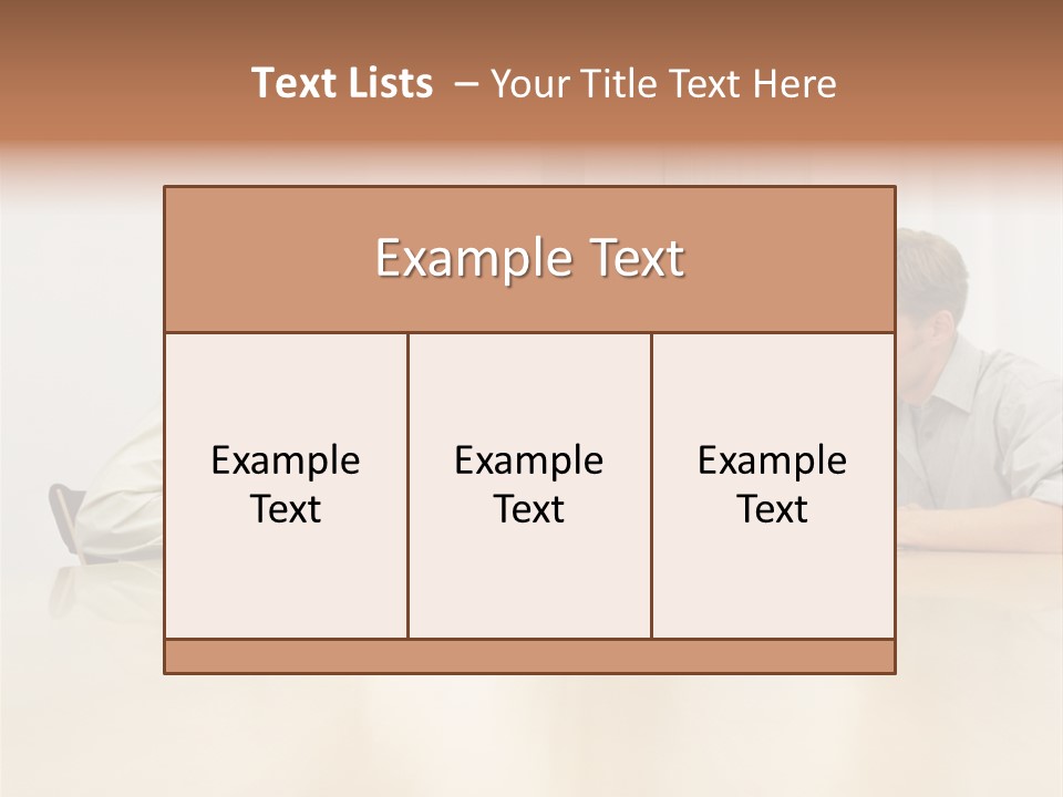 Coffeecup Eyeglasses Male PowerPoint Template