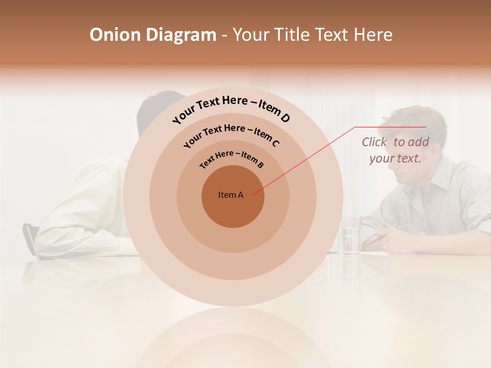 Coffeecup Eyeglasses Male PowerPoint Template