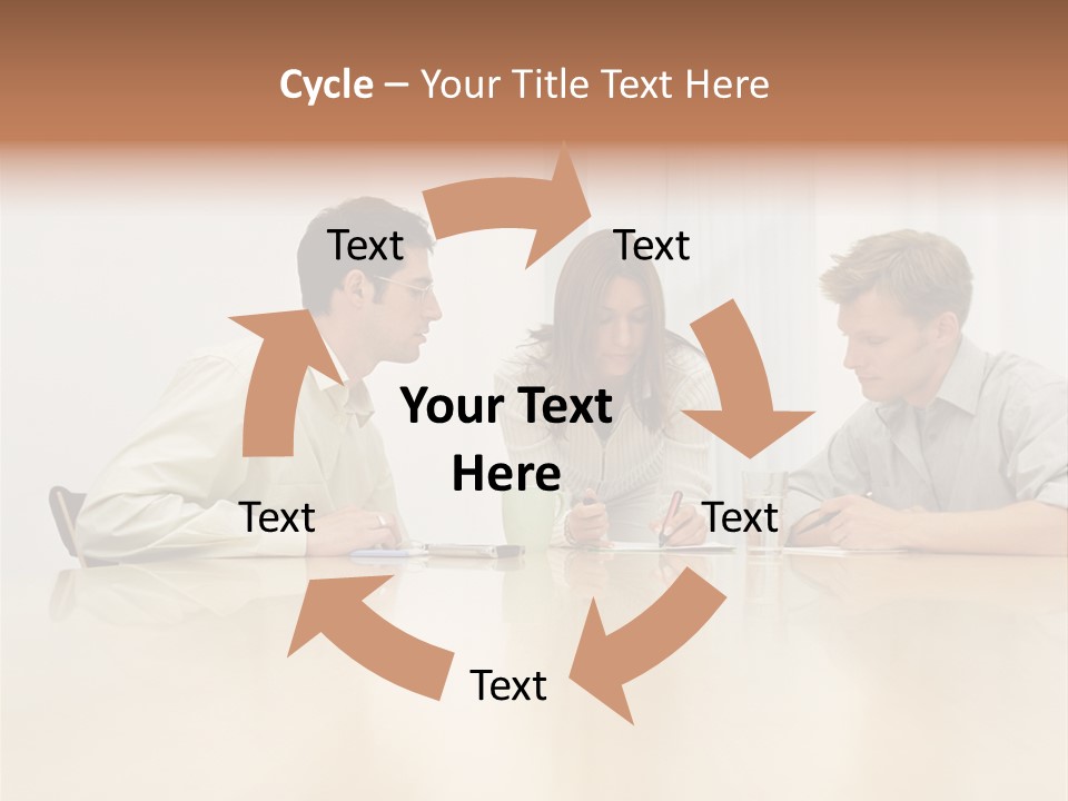 Coffeecup Eyeglasses Male PowerPoint Template