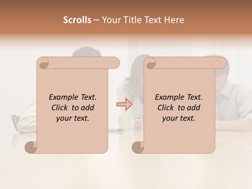 Coffeecup Eyeglasses Male PowerPoint Template