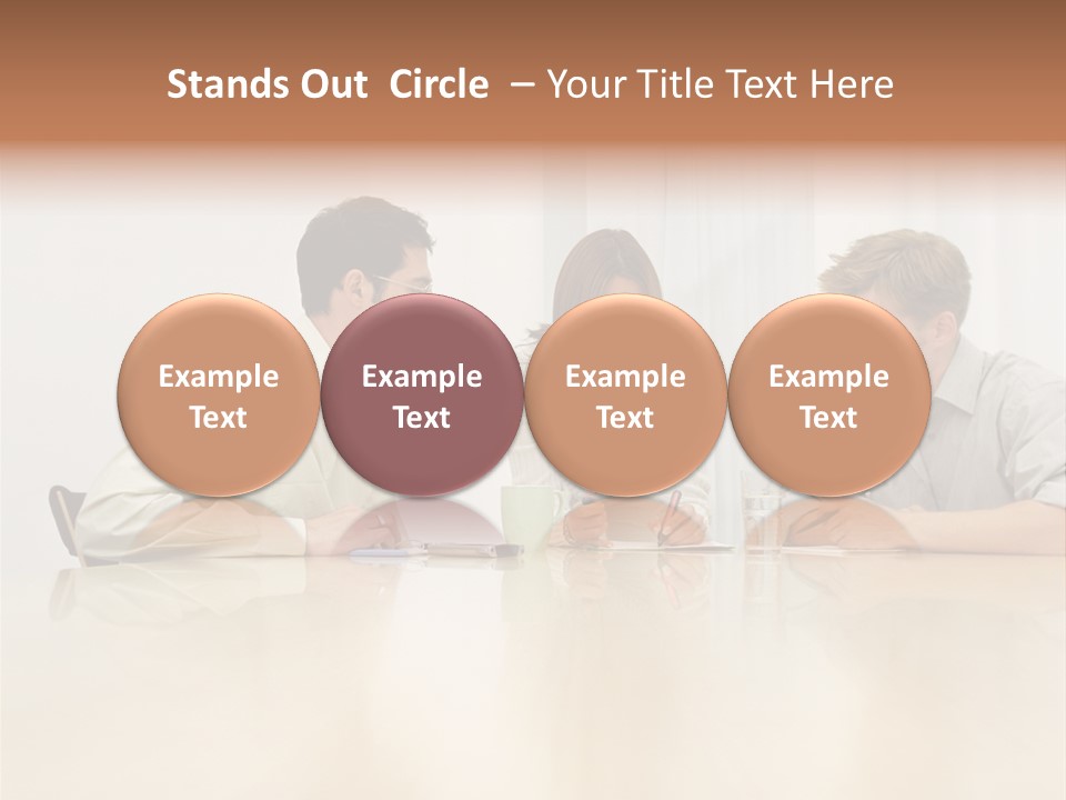 Coffeecup Eyeglasses Male PowerPoint Template