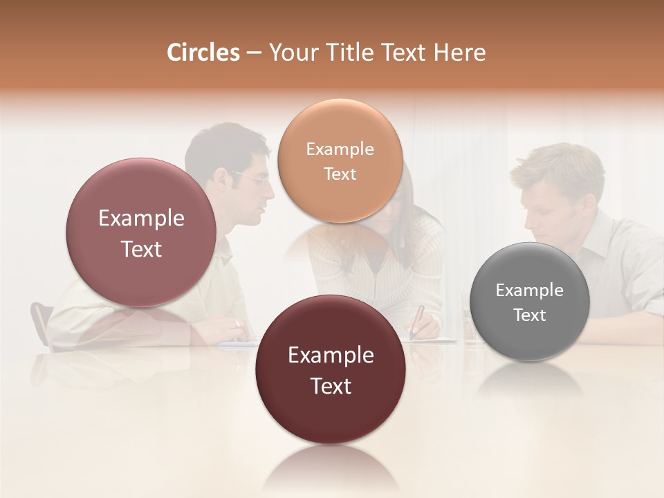 Coffeecup Eyeglasses Male PowerPoint Template