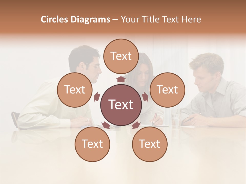 Coffeecup Eyeglasses Male PowerPoint Template