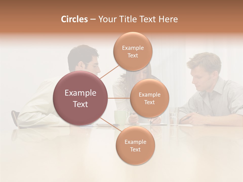 Coffeecup Eyeglasses Male PowerPoint Template