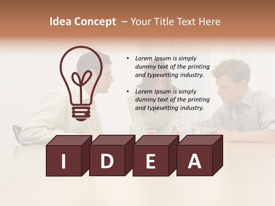 Coffeecup Eyeglasses Male PowerPoint Template