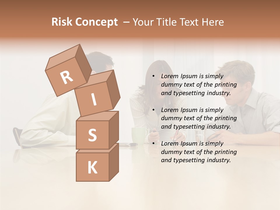 Coffeecup Eyeglasses Male PowerPoint Template