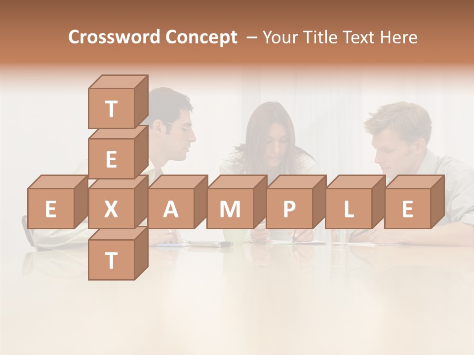 Coffeecup Eyeglasses Male PowerPoint Template