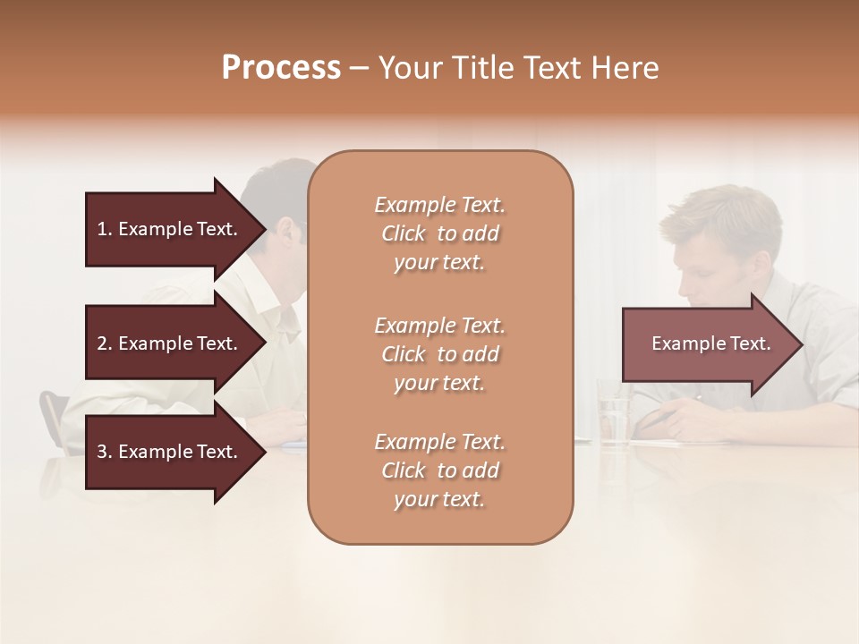 Coffeecup Eyeglasses Male PowerPoint Template