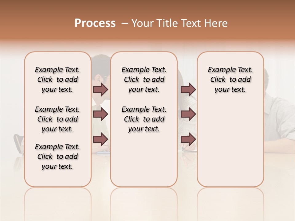 Coffeecup Eyeglasses Male PowerPoint Template