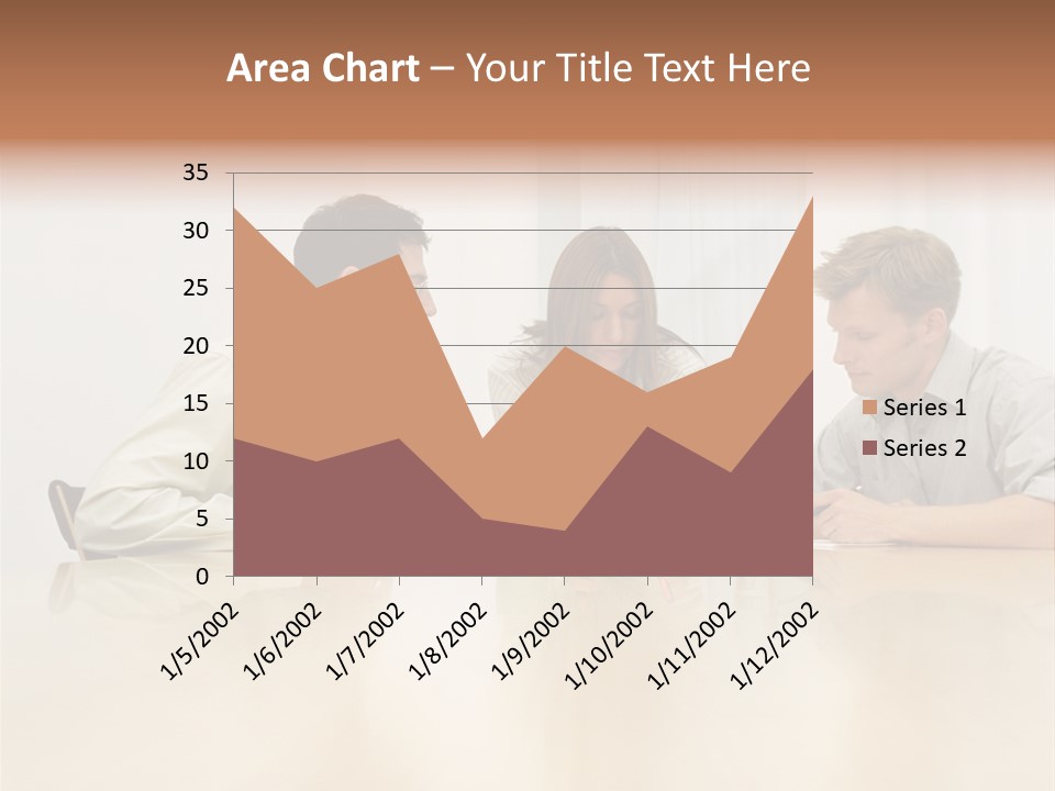 Coffeecup Eyeglasses Male PowerPoint Template