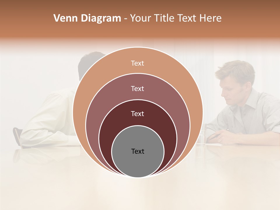 Coffeecup Eyeglasses Male PowerPoint Template