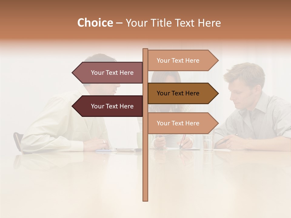 Coffeecup Eyeglasses Male PowerPoint Template