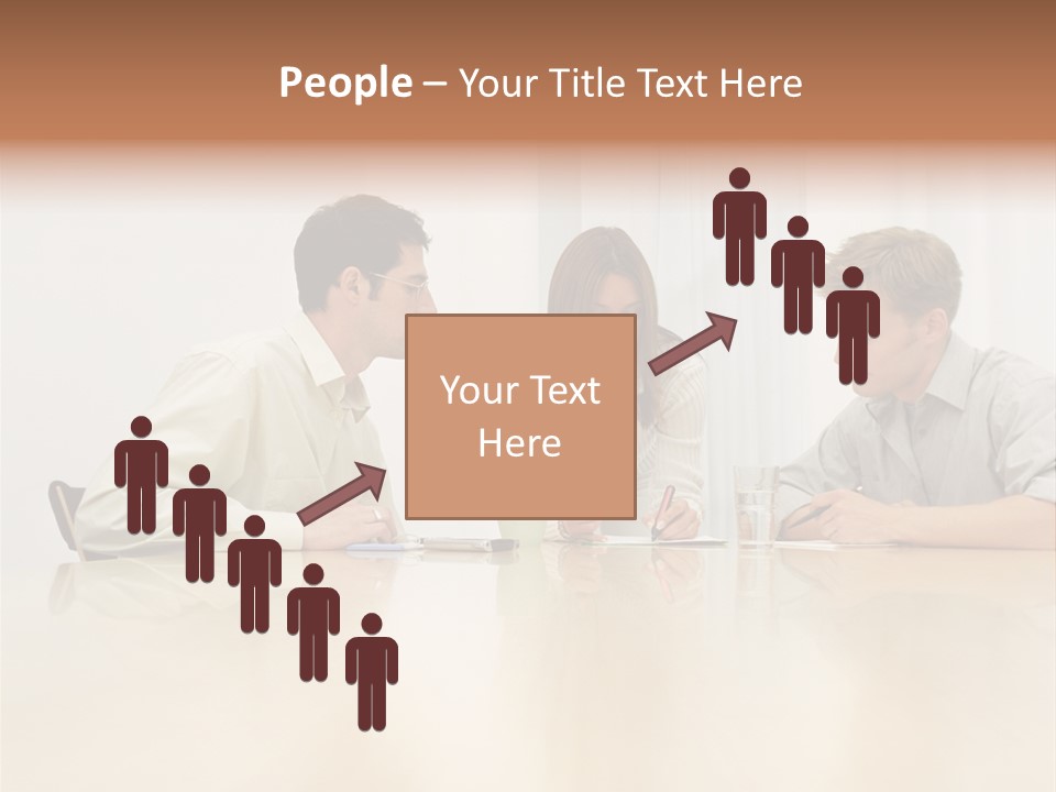 Coffeecup Eyeglasses Male PowerPoint Template