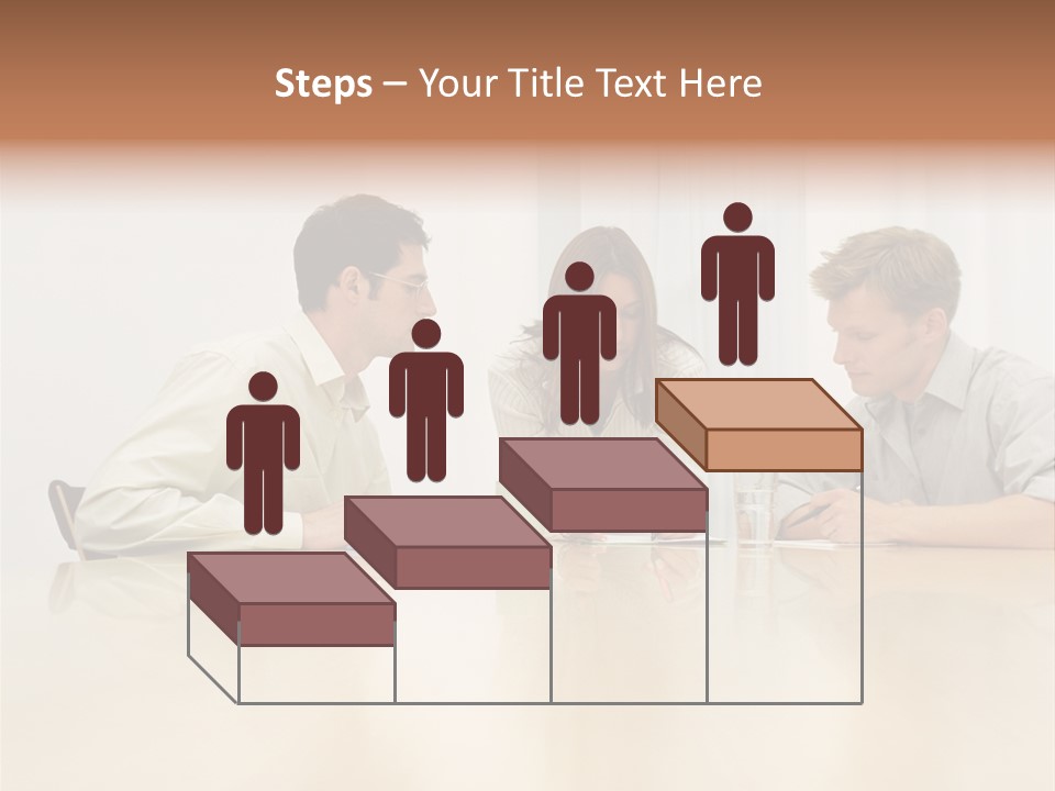 Coffeecup Eyeglasses Male PowerPoint Template