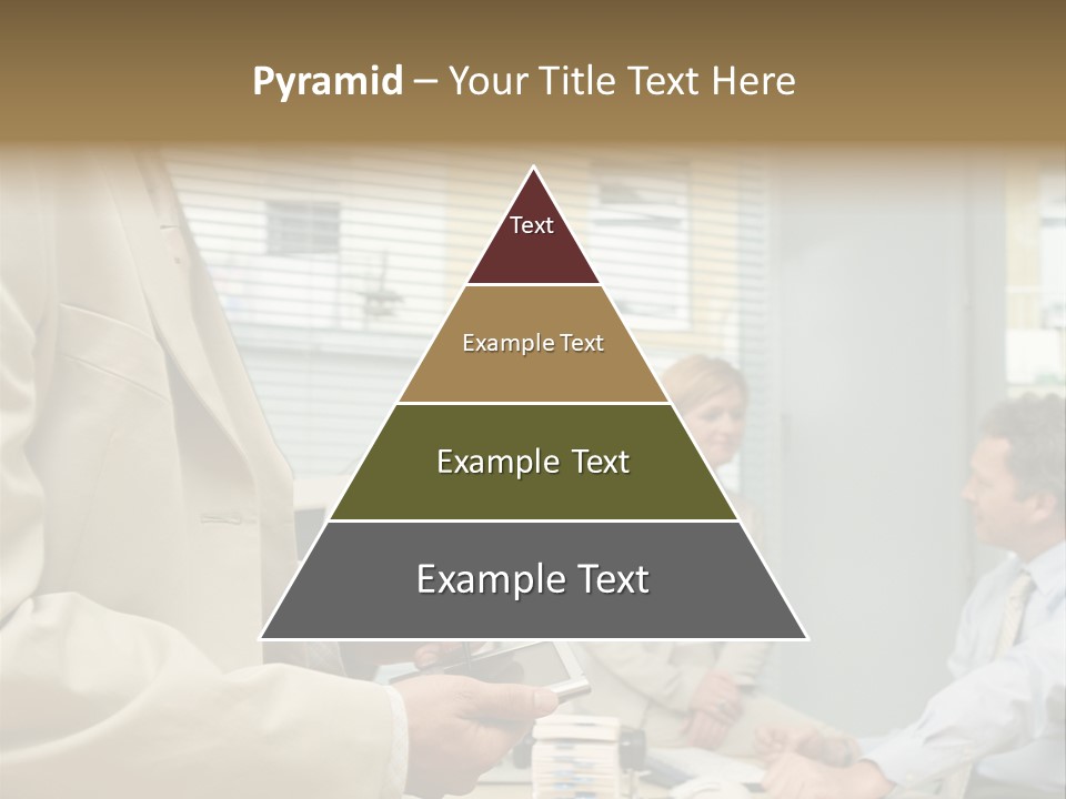 Matureman Royaltyfree Desk PowerPoint Template