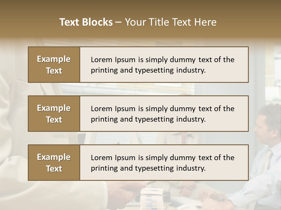 Matureman Royaltyfree Desk PowerPoint Template