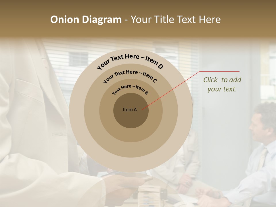 Matureman Royaltyfree Desk PowerPoint Template