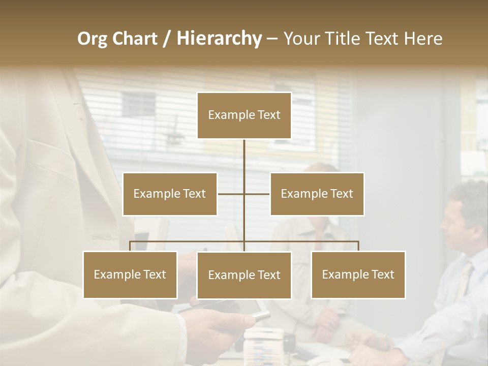 Matureman Royaltyfree Desk PowerPoint Template