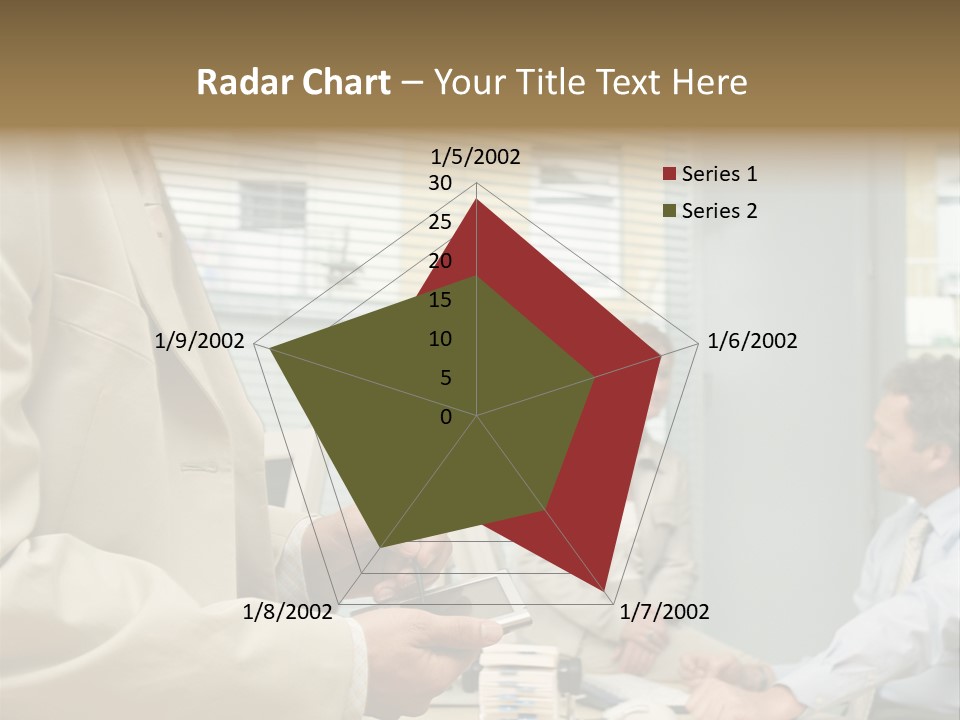 Matureman Royaltyfree Desk PowerPoint Template