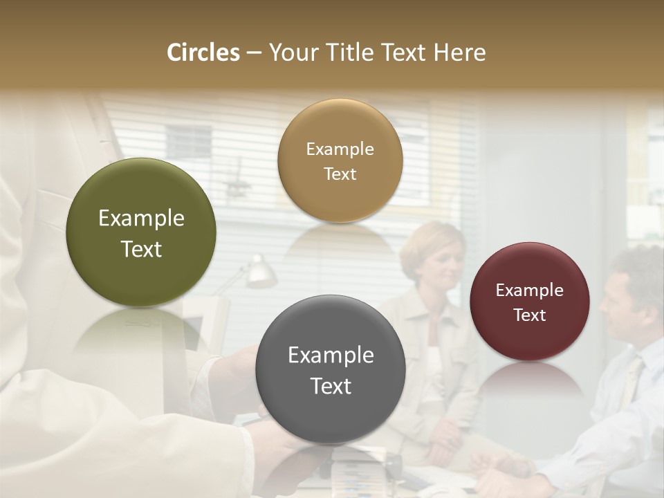 Matureman Royaltyfree Desk PowerPoint Template