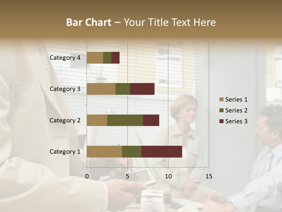 Matureman Royaltyfree Desk PowerPoint Template