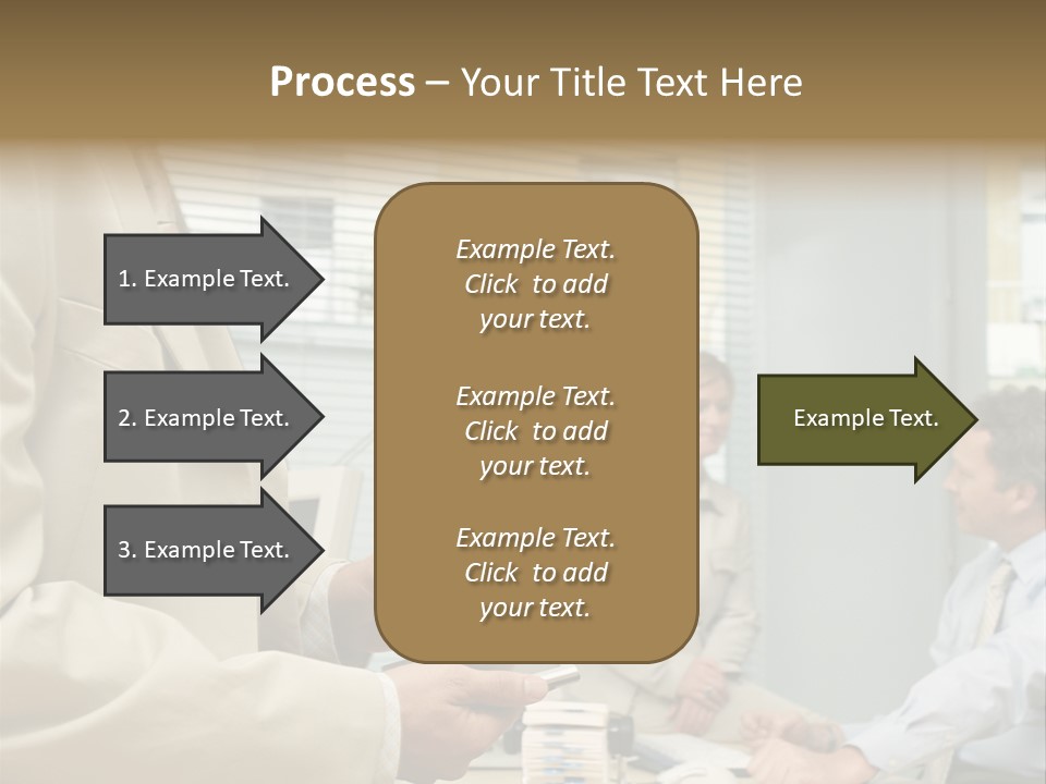 Matureman Royaltyfree Desk PowerPoint Template
