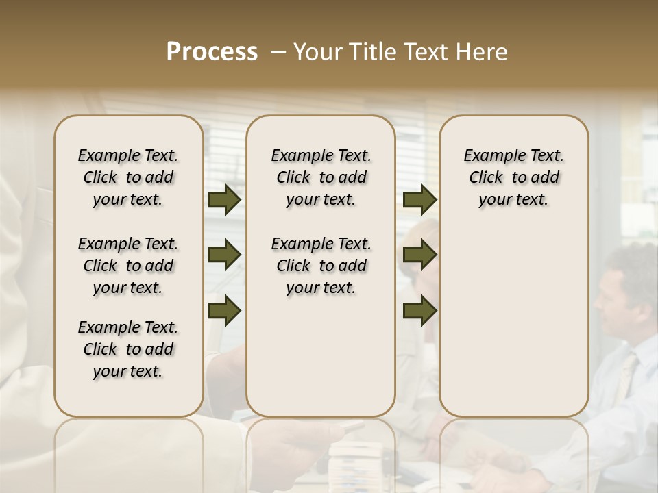 Matureman Royaltyfree Desk PowerPoint Template