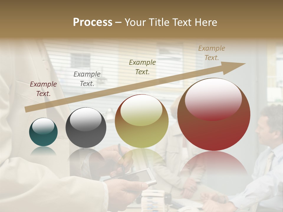 Matureman Royaltyfree Desk PowerPoint Template