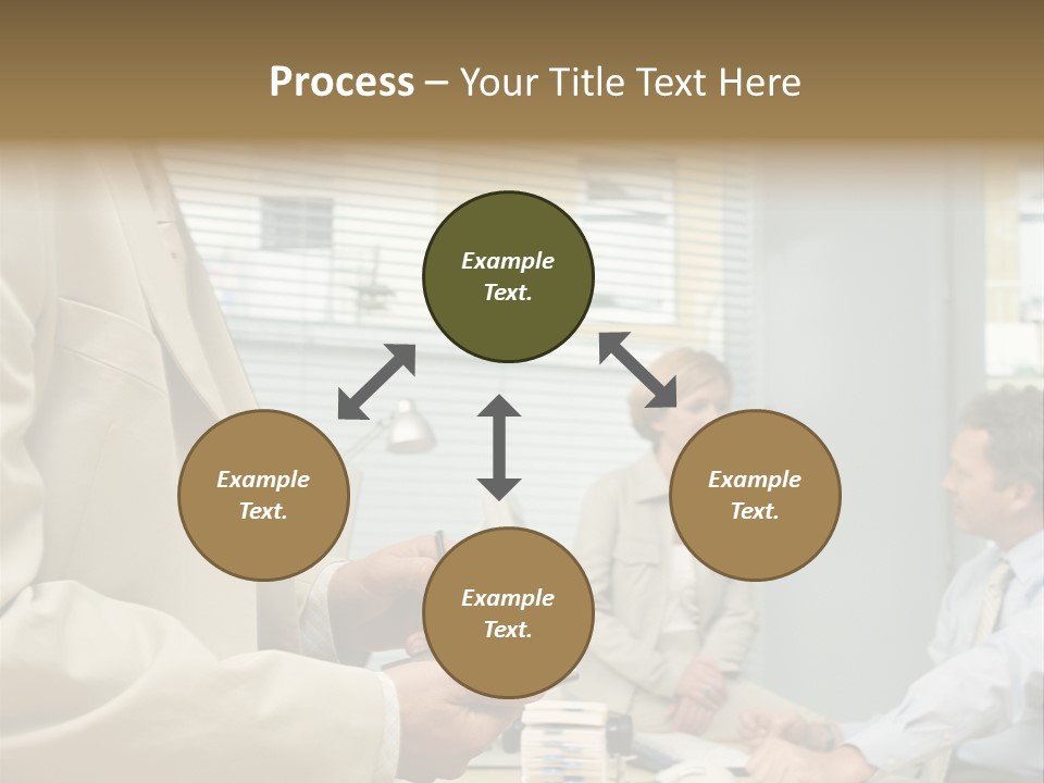 Matureman Royaltyfree Desk PowerPoint Template