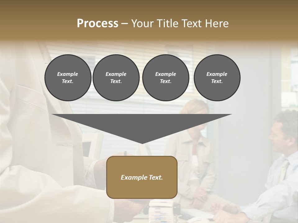 Matureman Royaltyfree Desk PowerPoint Template