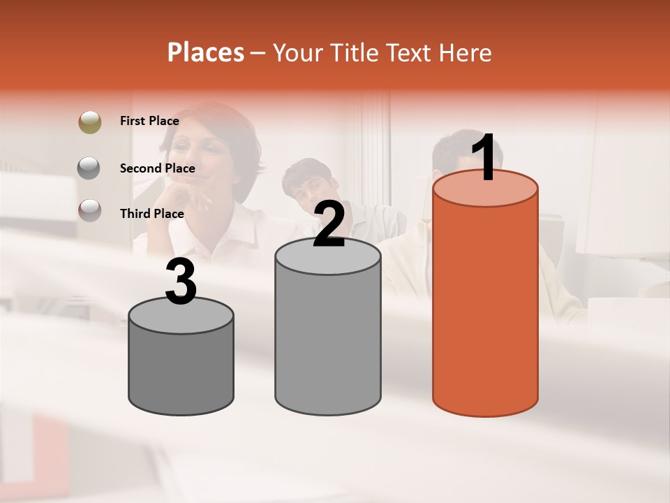 Working Reading Stockphotograph PowerPoint Template