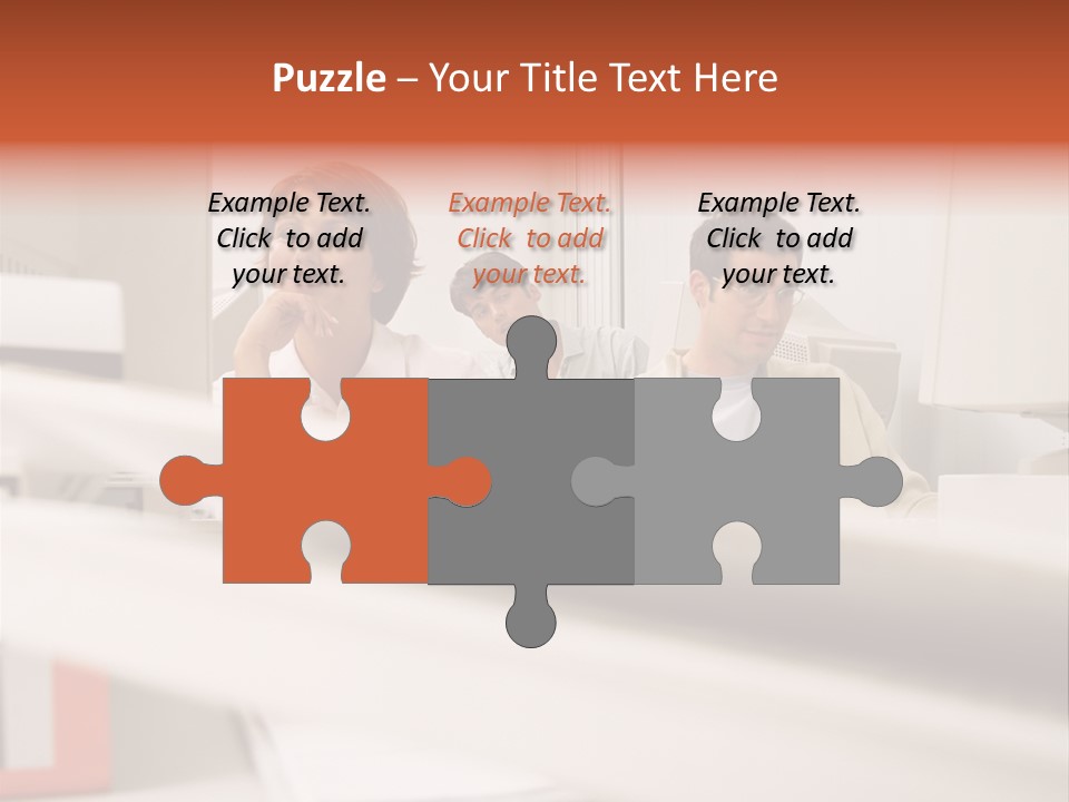 Working Reading Stockphotograph PowerPoint Template