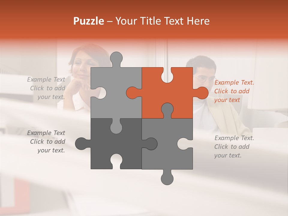 Working Reading Stockphotograph PowerPoint Template