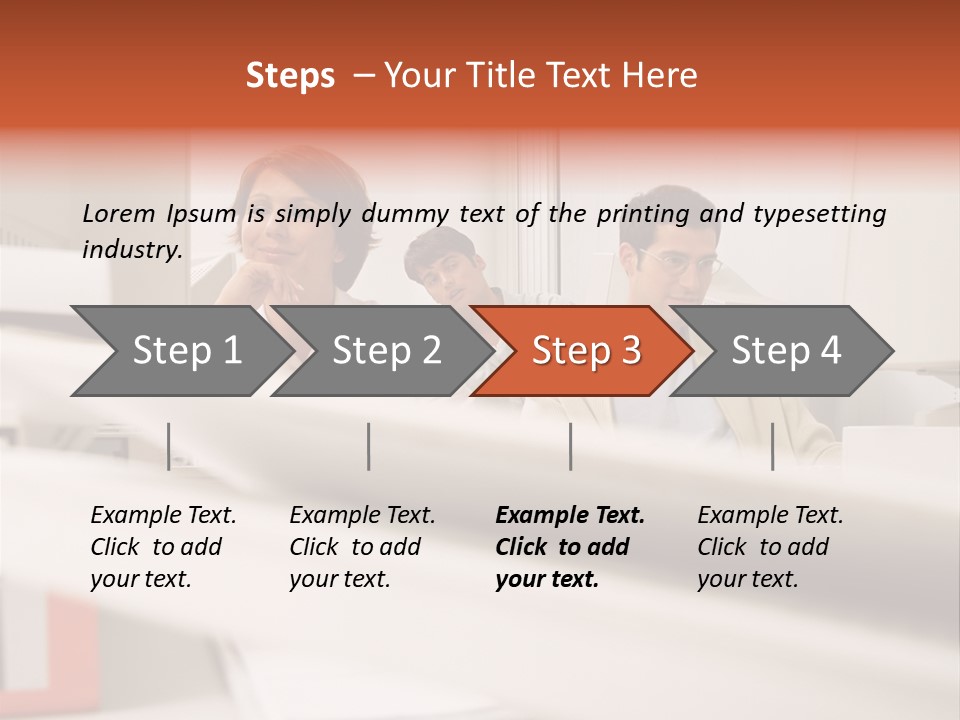 Working Reading Stockphotograph PowerPoint Template