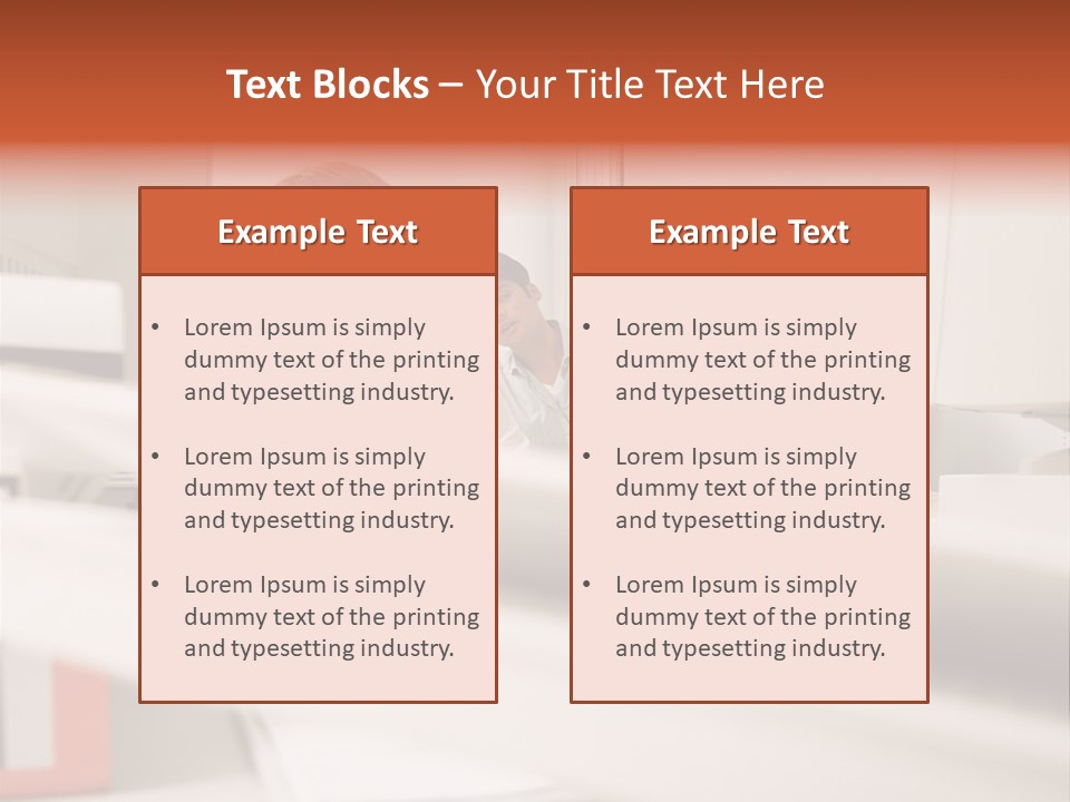 Working Reading Stockphotograph PowerPoint Template