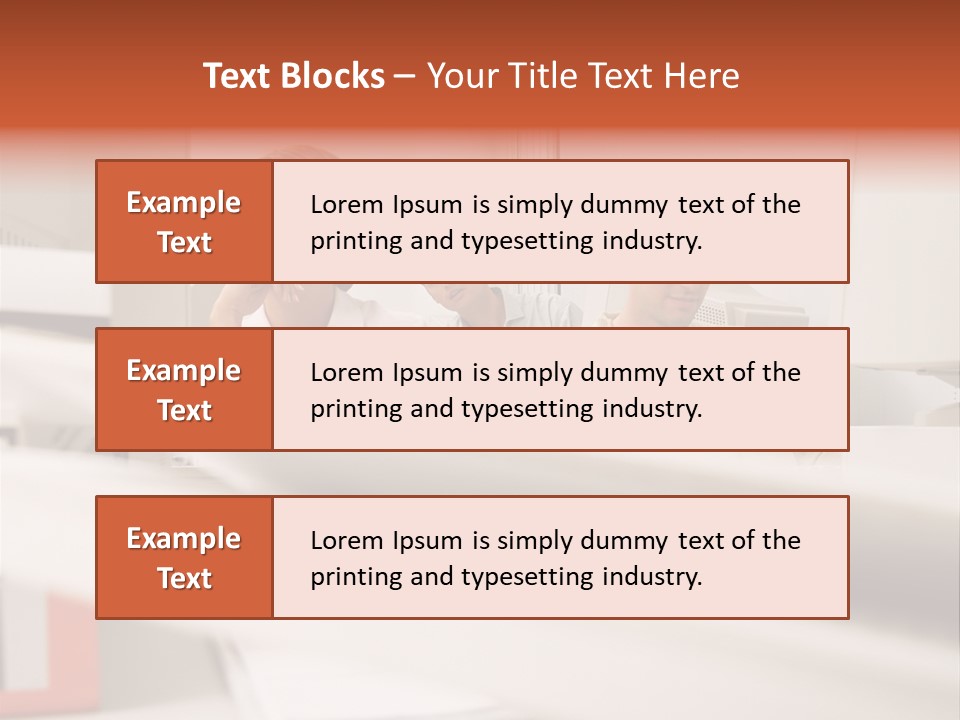 Working Reading Stockphotograph PowerPoint Template