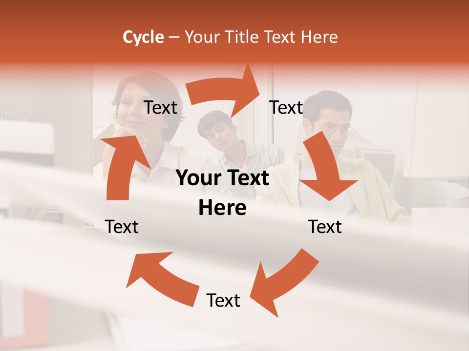 Working Reading Stockphotograph PowerPoint Template