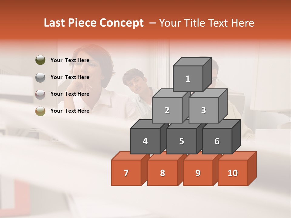 Working Reading Stockphotograph PowerPoint Template