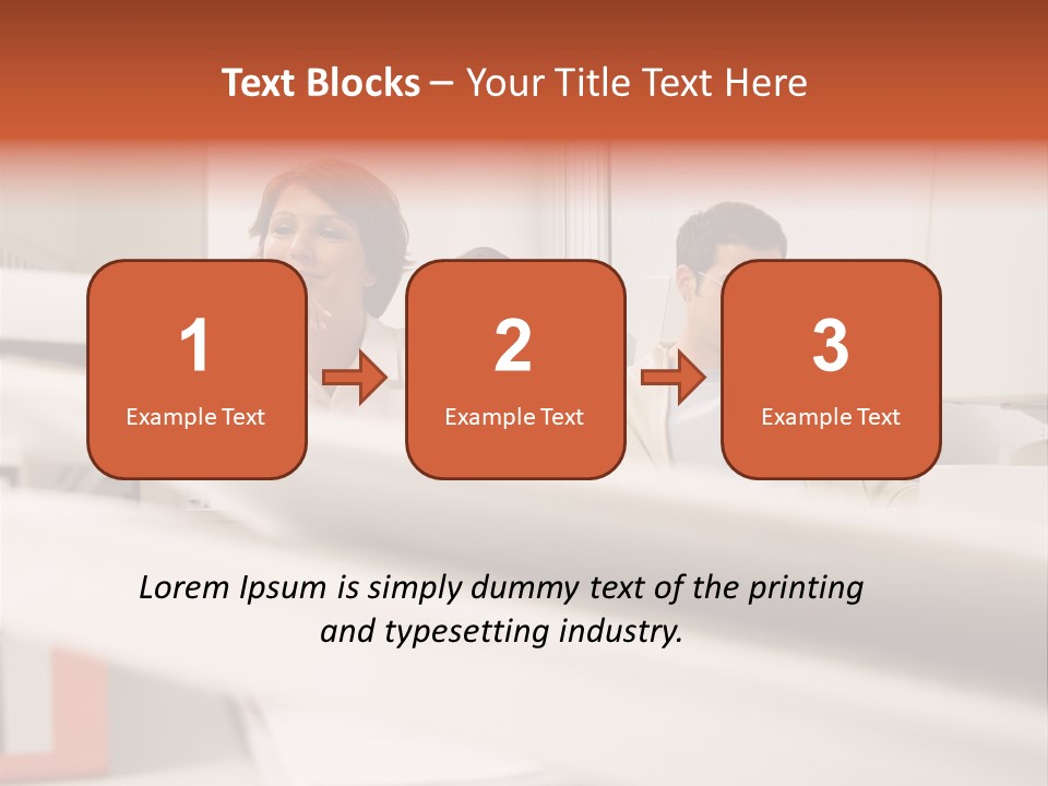 Working Reading Stockphotograph PowerPoint Template